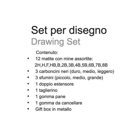 SET DISEGNO ACMELIAE SCATOLA ALLUMINIO -22PZ 44054