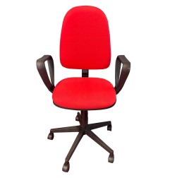 POLTRONA DATTILO ELEVAZIONE GAS C/BRACCIOLI ROSSO 3322