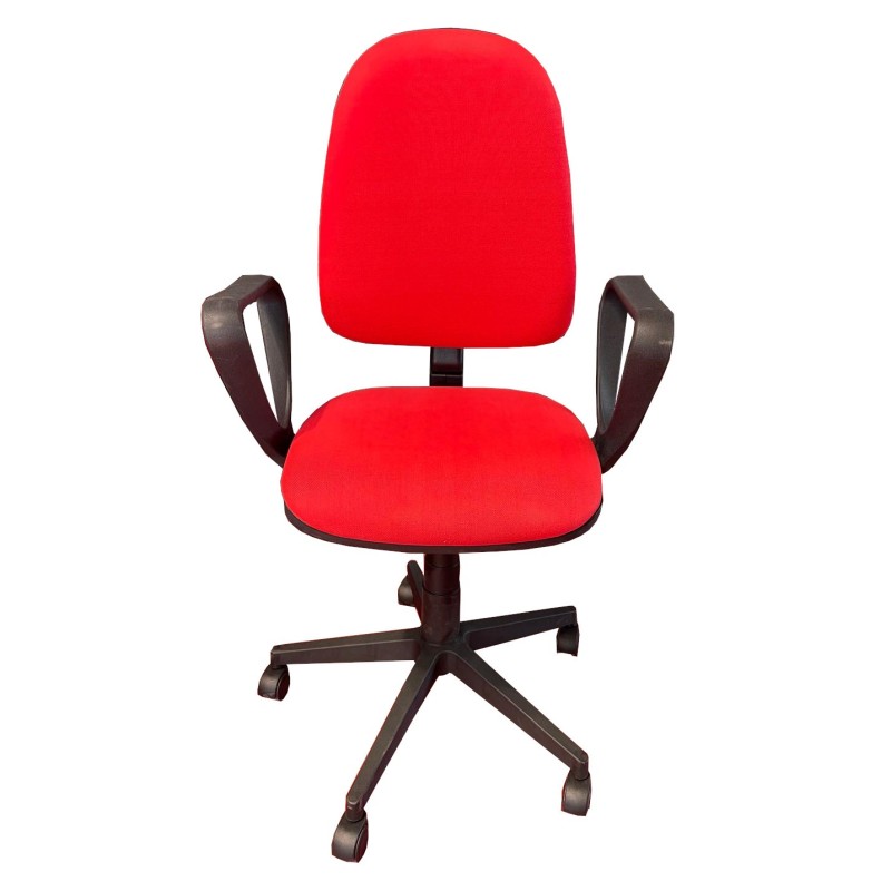 POLTRONA DATTILO ELEVAZIONE GAS C/BRACCIOLI ROSSO 3322