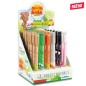 MONIKIDS Creative Animal Forest espositore 36 penne cancellabili punta 0.7 mm blu cappuccio decorato 20/253