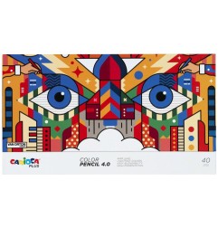 Carioca Plus Color Pencil matite colorate 4mm 4 pz hard box 45204