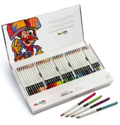 Carioca Plus Color Pencil matite colorate 4mm 4 pz hard box 45204