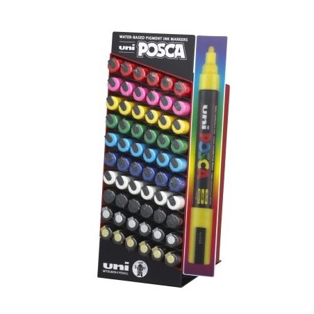 Uni Posca PC5M Expo 60 Marcatori tempera punta media 1.8 - 2.5 mm assortiti
