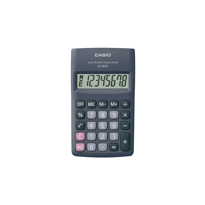 CALCOLO CASIO HL-815L-BK BLU 8C. TASCABILE