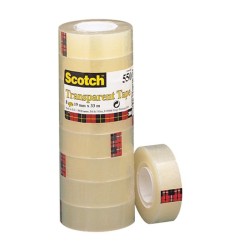 3M Scotch 550 Nastro trasparente 19mm x 33m multiuso 81596