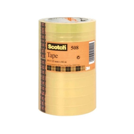 3M Scotch 508 Nastro trasparente 15mm x 66m multiuso 66224