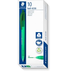 Staedtler 4230 M-5 Penna a scatto verde punta media 1 mm 10 pezzi