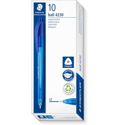 Staedtler 4230 M-3 Penna a scatto blu punta media 1 mm 10 pezzi