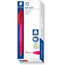 Staedtler 4230 M-2 Penna a scatto rosso punta media 1 mm 10 pezzi