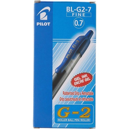 Pilot G-2 G207 Penna gel retrattile blu 0.7 mm 12 pz 001521
