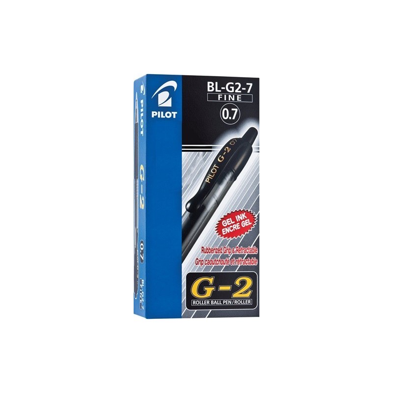 Pilot G-2 G207 Penna gel retrattile nera 0.7 mm 12 pz 001520