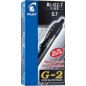 Pilot G-2 G207 Penna gel retrattile nera 0.7 mm 12 pz 001520