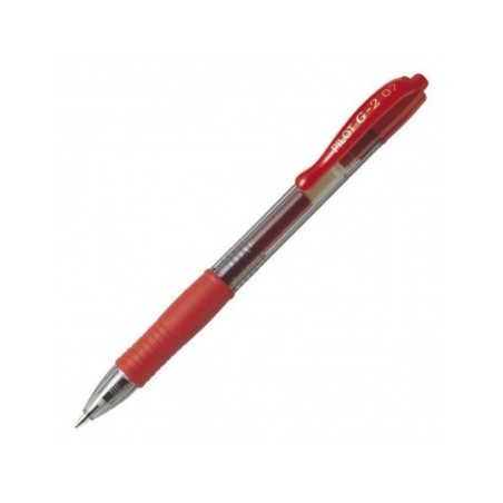 Pilot G-2 G207 Penna gel a scatto rosso 0.7 mm 12 pz 001522