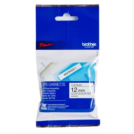 NASTRO ETICH.BROTHER 12MM. 8MT MK-231 N/BI