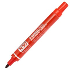 Pentel N50-B marker indelebile punta tonda 1,5-2 mm rosso