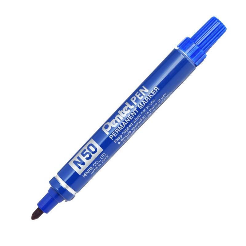 Pentel N50 marker indelebile punta tonda 1,5-2 mm blu