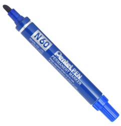 Pentel N60 marker indelebile punta scalpello 3,9-6 mm blu