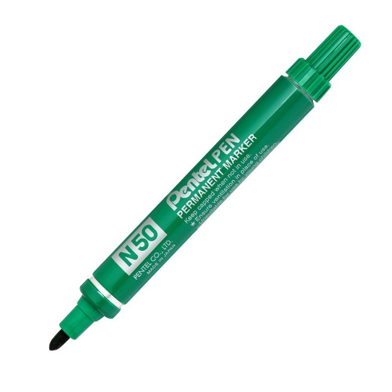 Pentel N50 marker indelebile punta tonda 1,5-2 mm verde