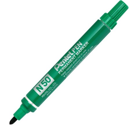 Pentel N50 marker indelebile punta tonda 1,5-2 mm verde