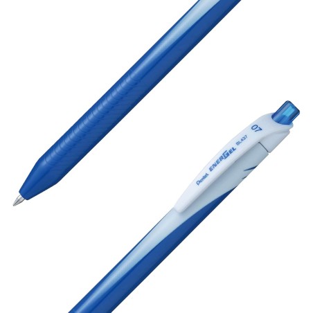 Pentel EnerGel Slim roller gel a scatto punta 0,7 mm Blu 12 pz