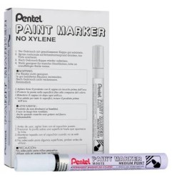 12 pz Pennarello Marker Pentel bianco medio MMP10-W