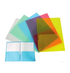 CARTELLA PORTADOCUMENTI PPL 2 TASCHE TRASP. 12pz 01/028