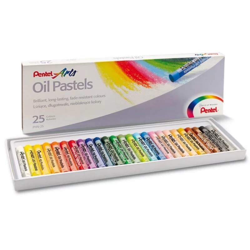 Pentel Oil Pastels set 25 colori pastelli a olio assortiti PHN4-25