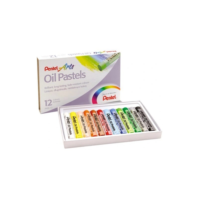 Pentel Oil Pastels set 12 colori pastelli a olio assortiti 0100524
