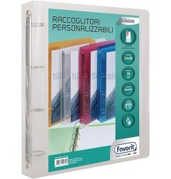 FAVORIT Raccoglitore Lumina in PPL 4 Anelli d.30mm 22x30 cm - trasparente neutro 083623