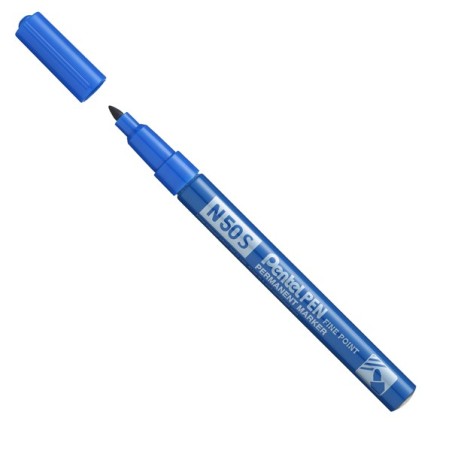 Pentel N50S marcatore permanente 3.18 mm blu 12 Pz