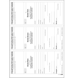 Edipro E5857 blocco restituzione stupefacenti 3 sezioni numerate 50 fogli A4