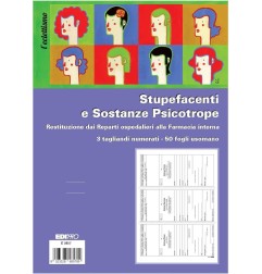 Edipro E5857 blocco restituzione stupefacenti 3 sezioni numerate 50 fogli A4
