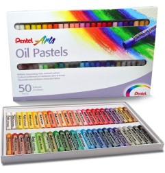 Pentel PHN50 pastelli ad olio 50 stick colori assortiti