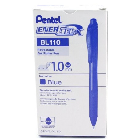 Pentel EnerGel-X BL110 penna roller blu punta 1 mm 12 Pz