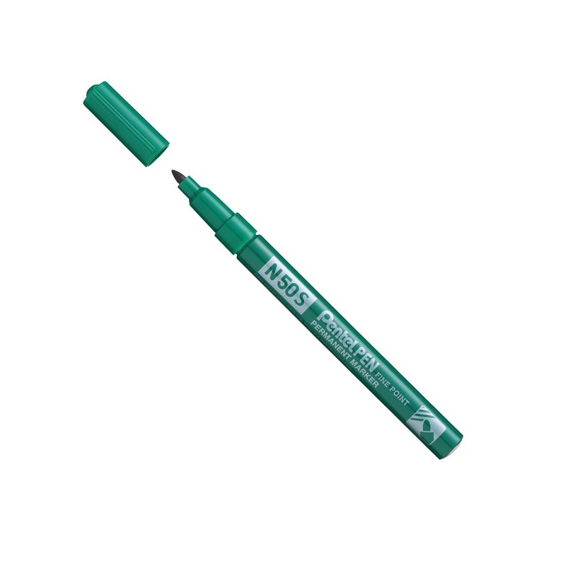 Pentel N50S marcatore indelebile verde 3,18 mm 12 Pz