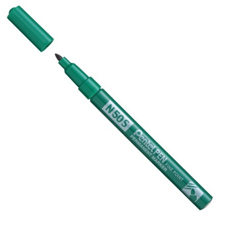 Pentel N50S marcatore indelebile verde 3,18 mm 12 Pz