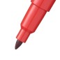 Pentel N50S-C marcatore indelebile rosso punta tonda 3,18 mm 12 Pz
