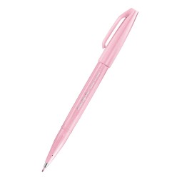 Pentel Brush Sign Pen rosa pastello punta flessibile 10pz SES15C-P3X