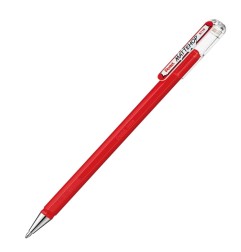 Pentel Mattehop K110-VBX roller gel effetto opaco punta 1,0 mm rosso 12 pz