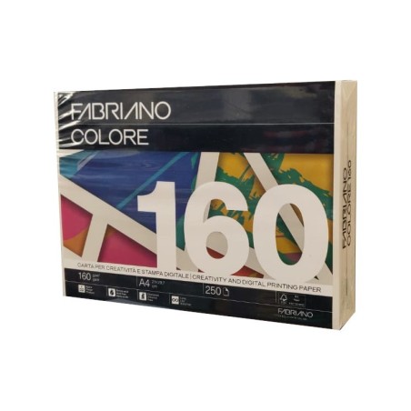 FABRIANO  250 fogli Carta fotocopie Fabriano Colore A4 160 gr avorio 76316021