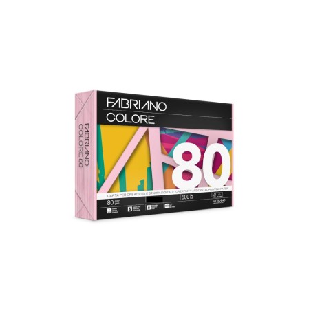 FABRIANO  250 fogli Carta fotocopie Fabriano Colore A3 80 gr rosa 75329742