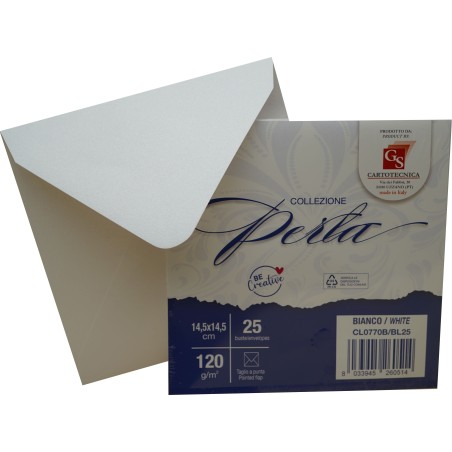 PERLATO BIANCO  14,5x14,5 TP GR. 120 BL.25 BUSTE CL0770B/BL25