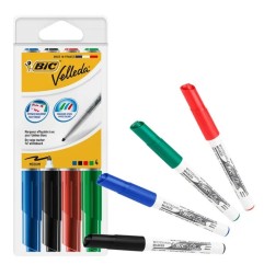 BIC Velleda Junior Pennarello Cancellabile per Lavagne 4 Colori 9581501