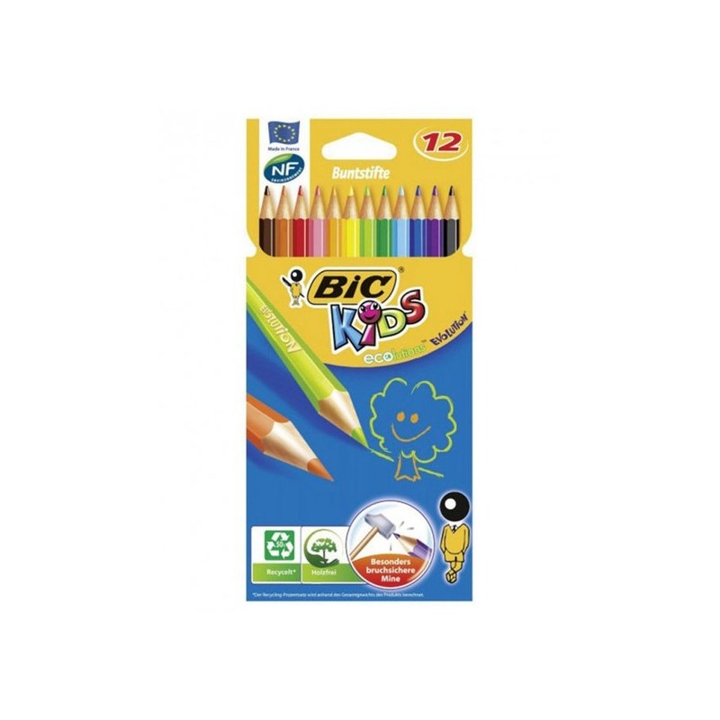 Pastelli Bic Evolution colori assortiti 12 pz 82902910