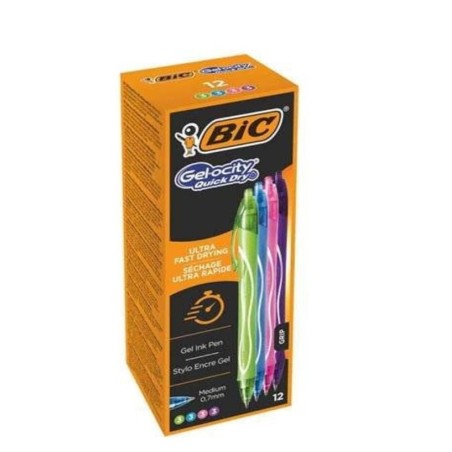 BIC Gel-ocity Quick Dry Fun penne gel punta 0.5 mm 12 pz 964826