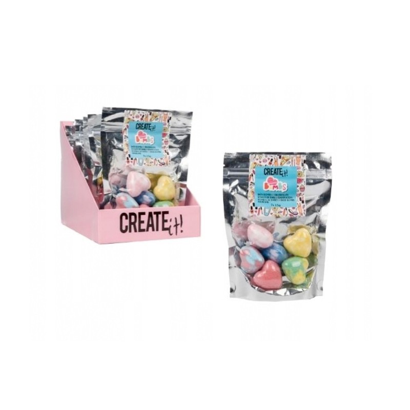 MGG Create It! Bombe Frizzanti Cuori 7pz
 CRE84419