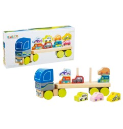 MGG Camion Legno con 8 Auto impilabili
 CBK13418