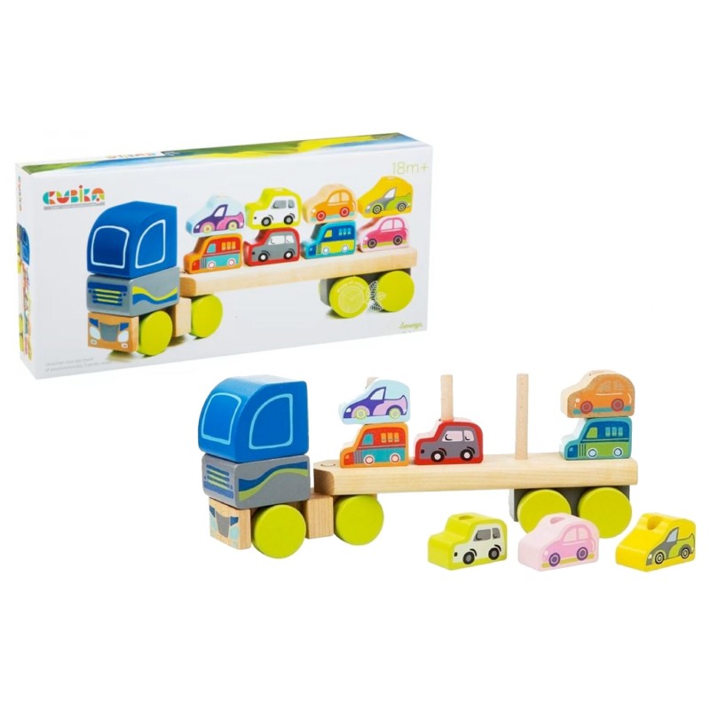 MGG Camion Legno con 8 Auto impilabili
 CBK13418