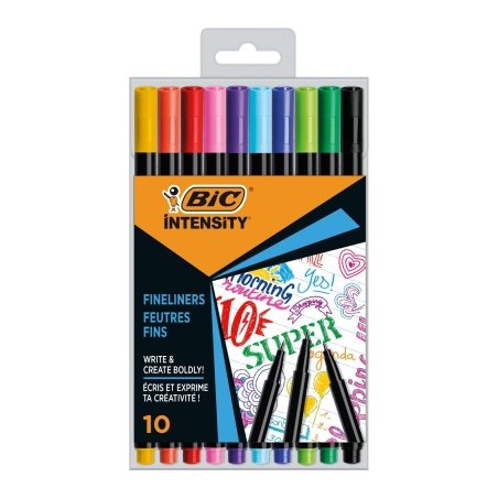 BIC Intensity fineliner punta fine 0.4 mm 10 colori assortiti 10117