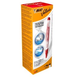 BIC VELLEDA Marcatore ad Inchiostro Liquido con Punta Tonda ROSSO 902089